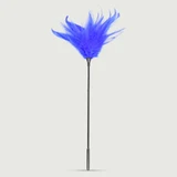 Long Feather Tease Series Electric Blue Feather Teaser - Blue