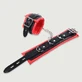 Foam Lined Cuffs With Chain - Red/Black