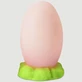 X-Large Siliconen Eierdopje Met Zuignap 19,1 x 10,5 cm - Roze