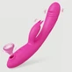 Zarah Flexible Silicone Rabbit Vibrator - Pink