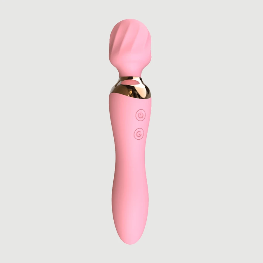Vibro-Wall Premium Siliconen Massage Wand Stimulator & Vibrator 2 in 1 - Roze
