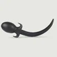 Plug anale medio Doggy Tail - Nero