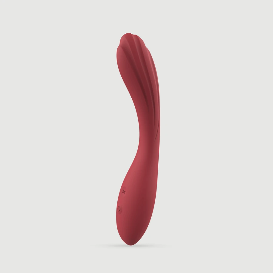 Tigi Curved Wavy Premium Silicone G-Spot Vibrator - Red