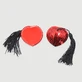 Tepelpasteitjes met lovertjes - Rood/Zwart