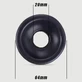 Sexopolis Male Silicone Medium Beker Voor Penispompen - Zwart