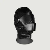 Masque avec yeux bandés et bâillon respirant - Noir