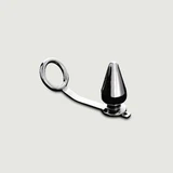 C-ring 45 mm met buttplug 45x100 mm - Zilver
