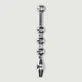 Plug sonoro para el pene de 8 mm - Plata
