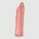 Atlas 26,5 cm Doppelter realistischer Silikon-Dildo mit Saugnapf - fleischfarben