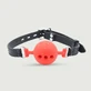 Siliconen bal knevel met gaatjes - Rood
