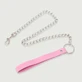 Kettingriem Met Leren Handvat - Roze
