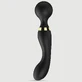 Aurelia Flexibele Premium Silicone 2 in 1 Massage Wand &amp; G-Spot Stimulator - Zwart