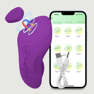 Kenna App Controlled Panty Silikon Wearable Vibrator - Lila