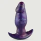 Opblaasbare Silicone Butt Plug Met Magnetisch Ventiel 17,5 x 5,7 cm - Paars