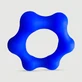 Shuriken Vloeibare Silicone Flexibele Cock Ring 45 cm - Blauw