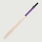 Flogger de bambú con mango morado y múltiples varillas - Morado