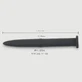 152 x 30 mm Silicone Urethraal Geluid - Zwart