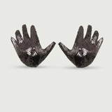 Handgeformte Nippelpasties mit Pailletten - Schwarz