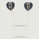 Tepel Hart Covers met Gouden Ketting