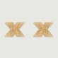 Flash Cross Nipple Stickers - Gold