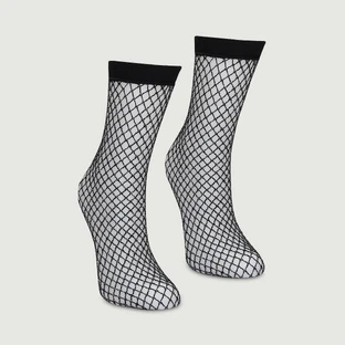 Glitzer-Fischnetz-Socken - Einheitsgröße