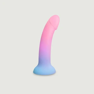 Dildolls Utopia Premium Silikon X-Large Dildo mit Saugnapf - Pink/Blau