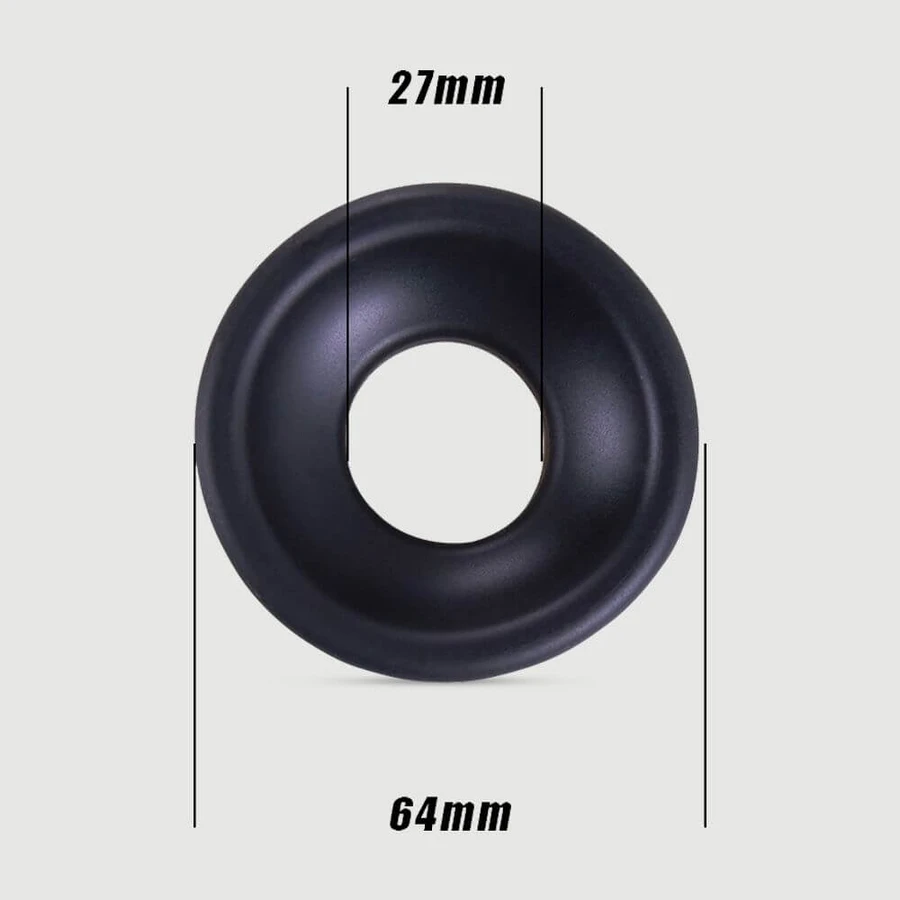 Sexopolis Male Silicona Vaso Grande Para Bomba de Pene - Negro