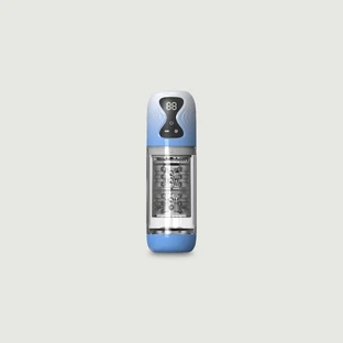 Deep Sucker 7 Function Rotating & Sucking Male Masturbator - Blue