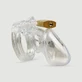 Small Chastity Cage With Lock - Transparent