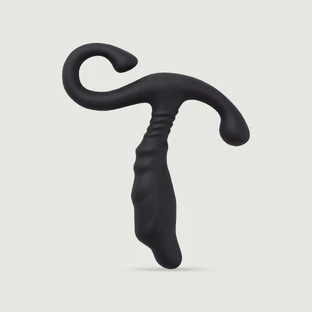 Estimulador de próstata de silicona E5 - Negro
