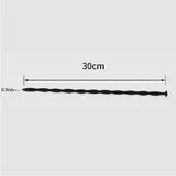 300 x 9 mm Silicone Urethral Sound - Black