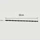300 x 9 mm Silicone Urethral Sound - Black