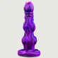Monster Silikon Dildo mit offener Spitze und Saugnapf 23 x 5,4 cm - Lila