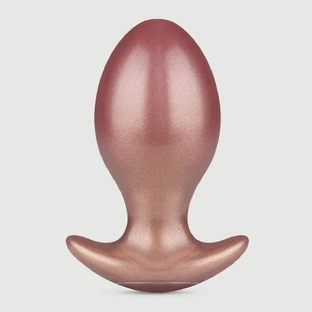 Plug Anal Redondo Wonder de Silicona - Bronce