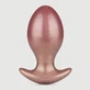 Plug Anal Redondo Wonder de Silicona - Bronce
