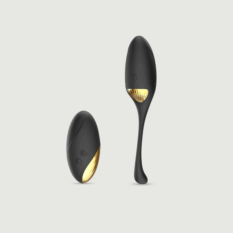 Secret Orgasm Remote Controlled Silicone Bullet Vibrator - Black