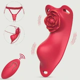 Vibrador con mando a distancia The Flower Butterfly - Rojo