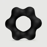 Shuriken Vloeibare Silicone Flexibele Cock Ring 55 cm - Zwart