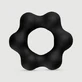 Shuriken Vloeibare Silicone Flexibele Cock Ring 55 cm - Zwart