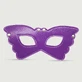 Máscara de ojos de mariposa de cuero - Morado