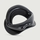 Lips Shaped Penis Ring - Black