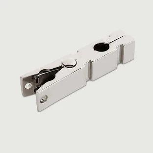 Einstellbare Druckklammer aus Metall - Silber