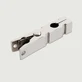 Einstellbare Druckklammer aus Metall - Silber