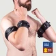 Leather Arm & Forearm Cuffs - Black