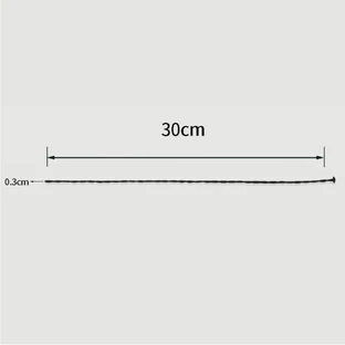 Sunet uretral din silicon 300 x 3 mm - negru