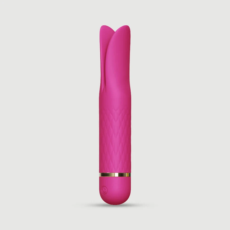 Erika Mini Silicone 10 Function Vibrator - Red