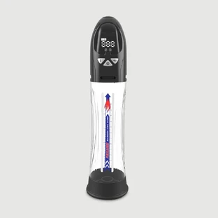 Pump My Dick LCD Waterproof Hydro Penis Pomp - Transparant