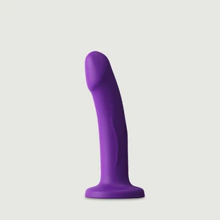 Real Pleasure Small Realistic Silicone Dildo with Suction Cup - Purple