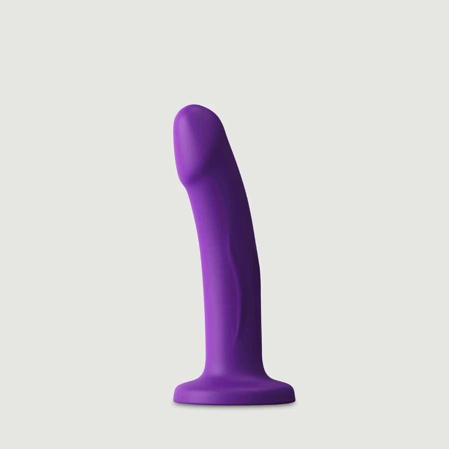 Real Pleasure Small Realistic Silicone Dildo with Suction Cup - Purple