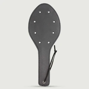 Big Candy Spank Series Paleta en forma de cuchara con agujeros - Negro